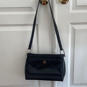 Leslie Fay Classic Black Shoulder Bag